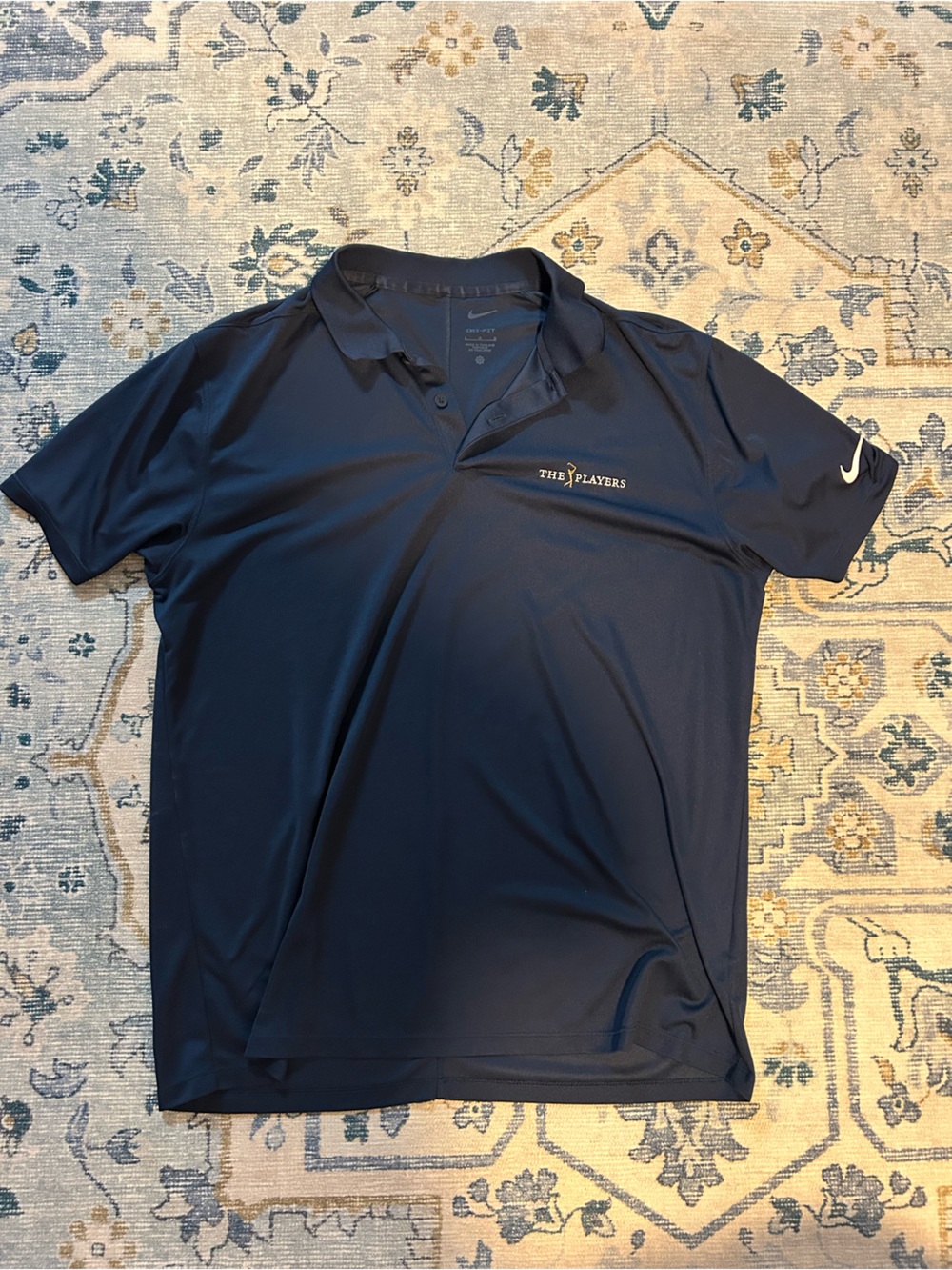 The Players Nike Men’s Dark Navy Short-Sleeve Polo